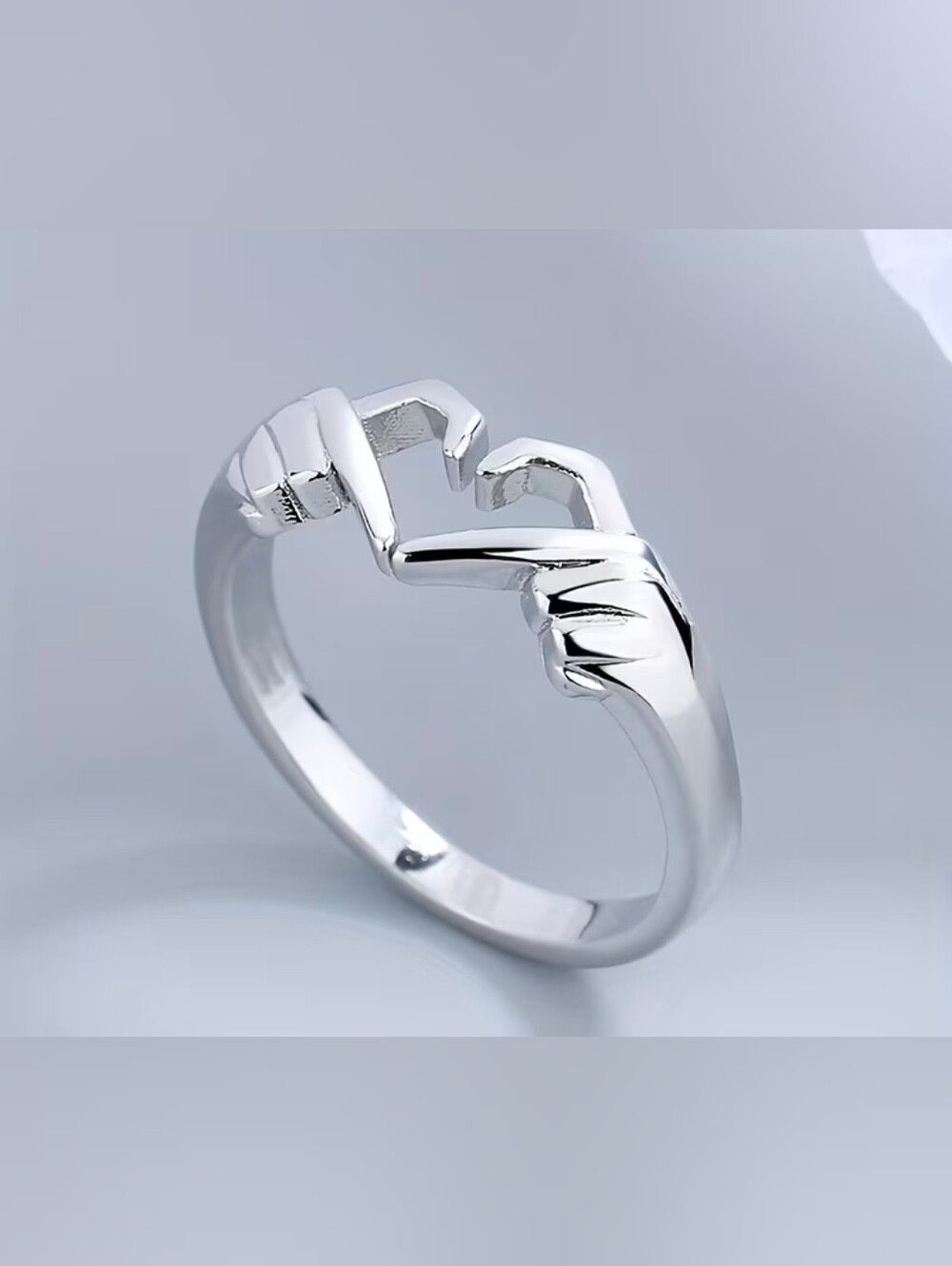 $8 Each Or Bundle 5/$20 Sterling Silver "I ❤️ U Forever" Adjustable Promise Ring